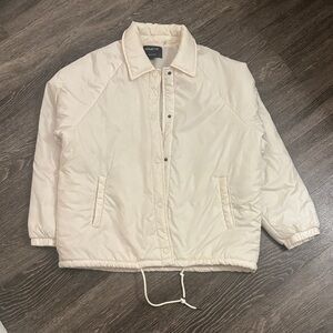 Cream Windbreaker Jacket